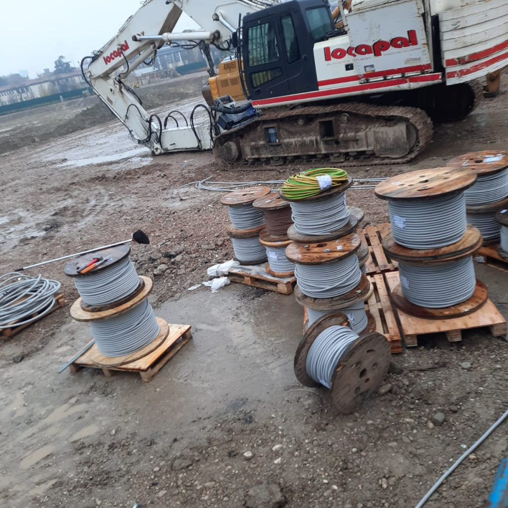 Impianto in cantiere Massanzago