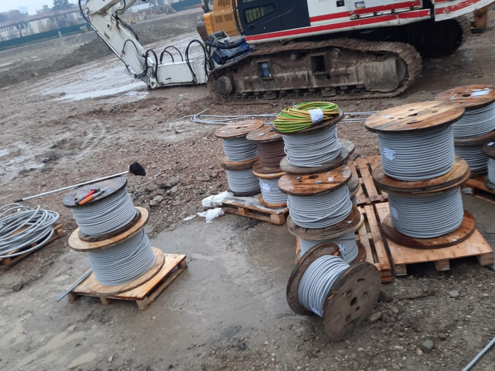 Impianto in cantiere Massanzago